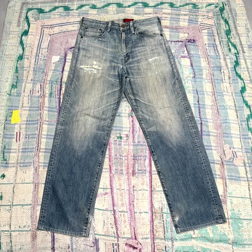 Rare Levi's 203 Cinch buckle back Loose Fit Jeans Size 31x29